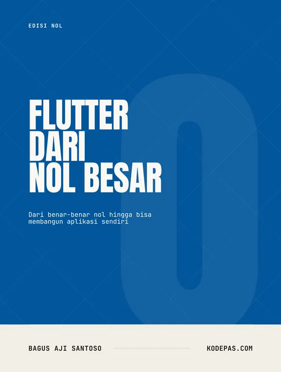 Sampul biru dengan judul putih besar, pola wajik, dan angka nol transparan.