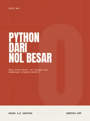 Sampul merah bata dengan judul putih besar dan angka nol transparan.